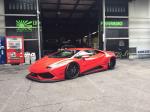 Lamborghini Huracan in Red by Liberty Walk 2015 года
